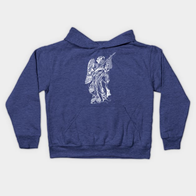 Saint Michael the Archangel Kids Hoodie by la chataigne qui vole ⭐⭐⭐⭐⭐